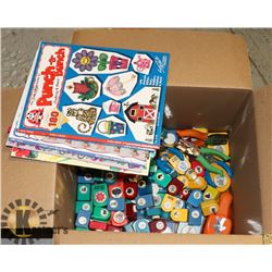 BOX OF PUNCHES AND CRAFTING BOOKS FOR PUNCHES