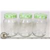 Image 1 : NEW 3 PIECE SNAP TIGHT JAM JARS WITH LID