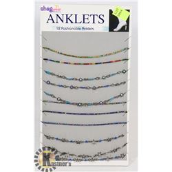RETAIL DISPLAY OF SHAG WEAR ANKLETS