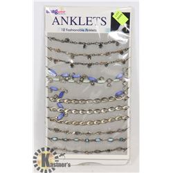 RETAIL DISPLAY OF SHAG WEAR ANKLETS