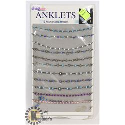 RETAIL DISPLAY OF SHAG WEAR ANKLETS