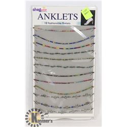 RETAIL DISPLAY OF SHAG WEAR ANKLETS