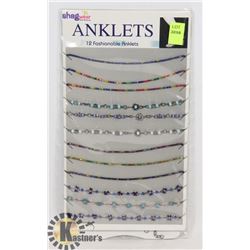 RETAIL DISPLAY OF SHAG WEAR ANKLETS