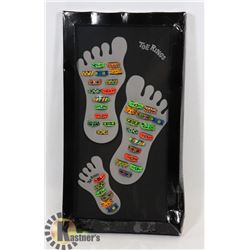 RETAIL DISPLAY OF TOE RINGS