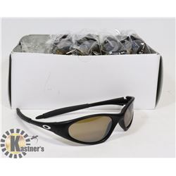 BOX OF BLACK OAKLEY STYLED SUNGLASSES