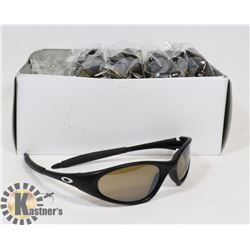 BOX OF BLACK OAKLEY STYLED SUNGLASSES
