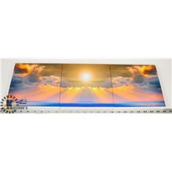 LOT OF 3 STRETCHED CANVAS CONTINUOUS PICTURE 8 X 8