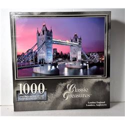 1)  FACTORY SEALED 1000 PCE PUZZLE OF LONDON