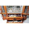 Image 2 : 4)  NEW, DELUXE JEWELRY BOX AND CONTENTS