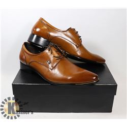 NEW ADAMS LIGHT BROWN DRESS SHOES - SIZE 46