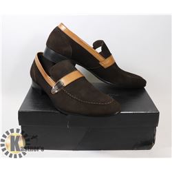 NEW ADAMS 2 TONE SUEDE BROWN DRESS SHOES - SIZE 46