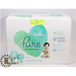 NEW BOX OF PAMPERS PURE PROTECTION DIAPERS