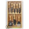 Image 1 : 8PC WOOD HANDLE KITCHEN CHEESE TOOL SET