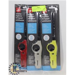 LOT OF 3 NEW TERA GEAR UTILITY LIGHTERS
