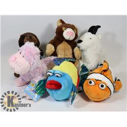 LOT OF 6 WEBKINZ "ADOPT A PET" COLLECTIBLE PLUSH