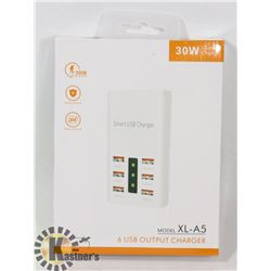 30W QUICK CHARGE 6 USB OUTPUT CHARGER
