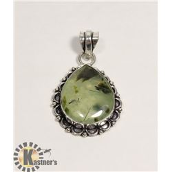 #223-PREHNITE PENDANT