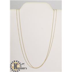 #117-STERLING SILVER.925  NECKLACE 2PCS/ 18"