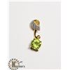 Image 1 : #147-GREEN PERIDOT & CZ PENDANT