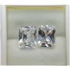 Image 1 : 20)  LOT OF 2 NATURAL RECTANGULAR CUT