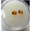 Image 1 : 23)  LOT OF 2 MATCHED ROUND CITRINE GEMSTONES