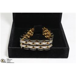 RHINESTONE GOLD TONE BRACELET