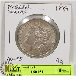 MORGAN DOLLAR 1889 P AU-55