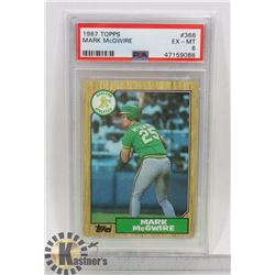 1987 TOPPS MARK MCQUIRE ROOKIE CARD