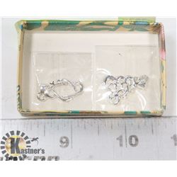PAIR OF STAMPED 925 SWIRL CHARMS