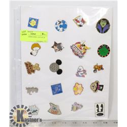 DISNEY TRADING PINS - LOT OF 20