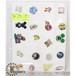 DISNEY TRADING PINS - LOT OF 20