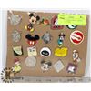 Image 1 : LOT OF 20 VARIOUS WALT DISNEY COLLECTOR PINS