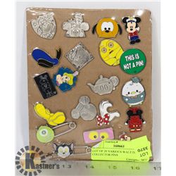 LOT OF 20 VARIOUS WALT DISNEY COLLECTOR PINS