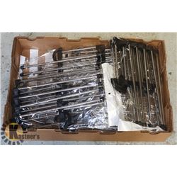 LOT OF 10 NEW CLOSET ORGANIZERS / TOWEL RACKS