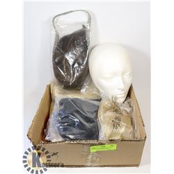 NEW WIGS FOR MANNEQUINS, 1 LONG BLACK HAIRED WIG,