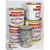 Image 1 : LOT OF RODGERS GOLDEN SYRUP TINS & MAGIC BAKING