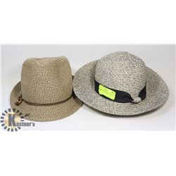 2 LADIES ADJUSTABLE HATS NEW