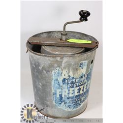 ANTIQUE FREEZER ICE CREAM MAKER