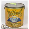 Image 1 : VINTAGE VELVET COFFEE CAN