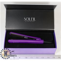 SOLIEL MINI PURPLE FLAT IRON WITH CERAMIC PLATES