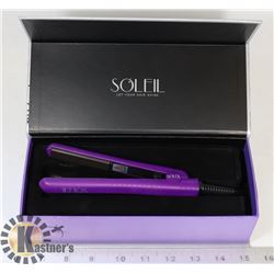 SOLEIL MINI PURPLE FLAT IRON W/ CERAMIC PLATES