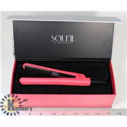 SOLEIL MINI PINK FLAT IRON W/CERAMIC PLATES