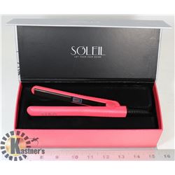 SOLEIL MINI PINK FLAT IRON W/CERAMIC PLATES