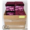 Image 1 : 9 GIFT BOXES VELVET LIDS