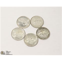 5 SILVER 25 CENTS SILVER 1967 COUGAR