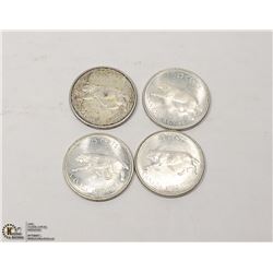 4 SILVER 25 CENTS SILVER  1967 COUGAR