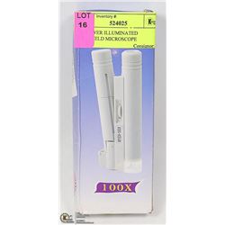100 POWER ILLUMINATED HANDHELD MICROSCOPE