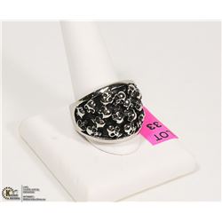 NEW MEN'S STEEL RING WITH MULTIPLE SKULL