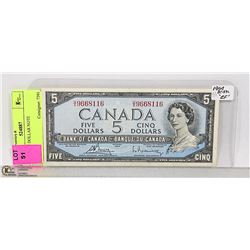 1954 FIVE DOLLAR NOTE