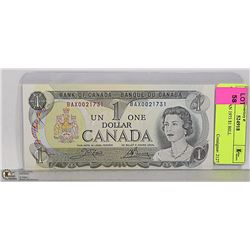 CANADIAN 1973 $1 BILL